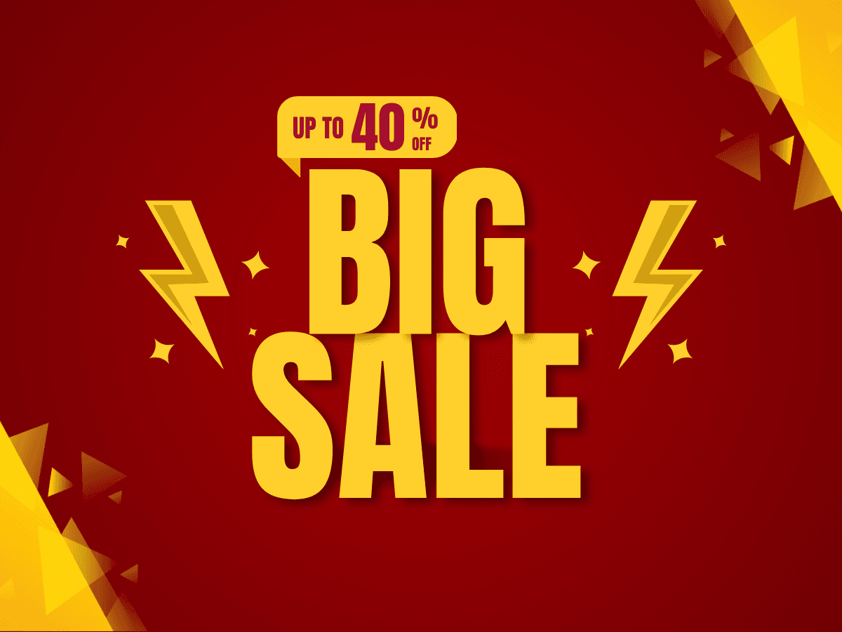 Super Sale (upto 40% off)