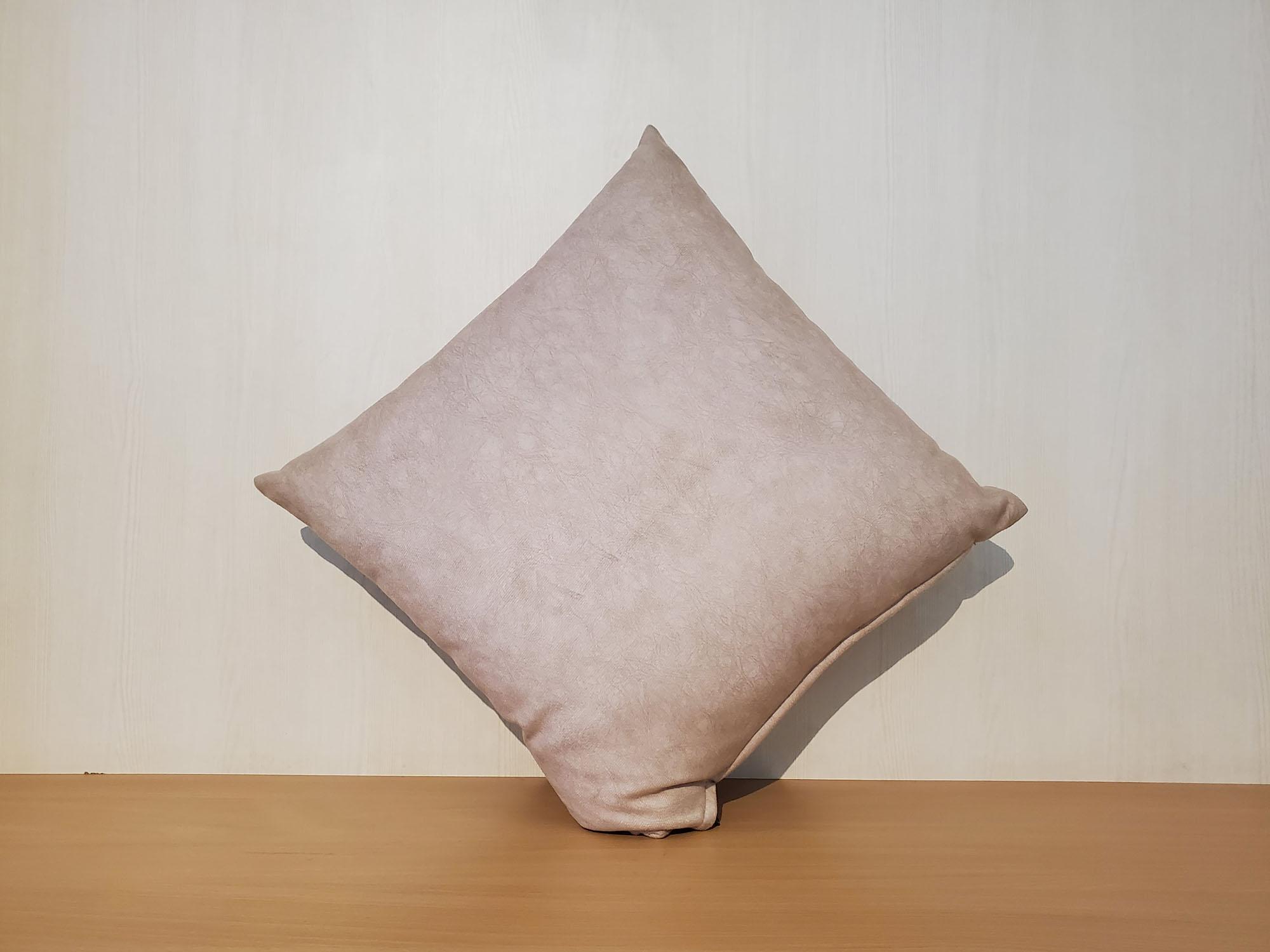 Plain Cream Texture Cushion