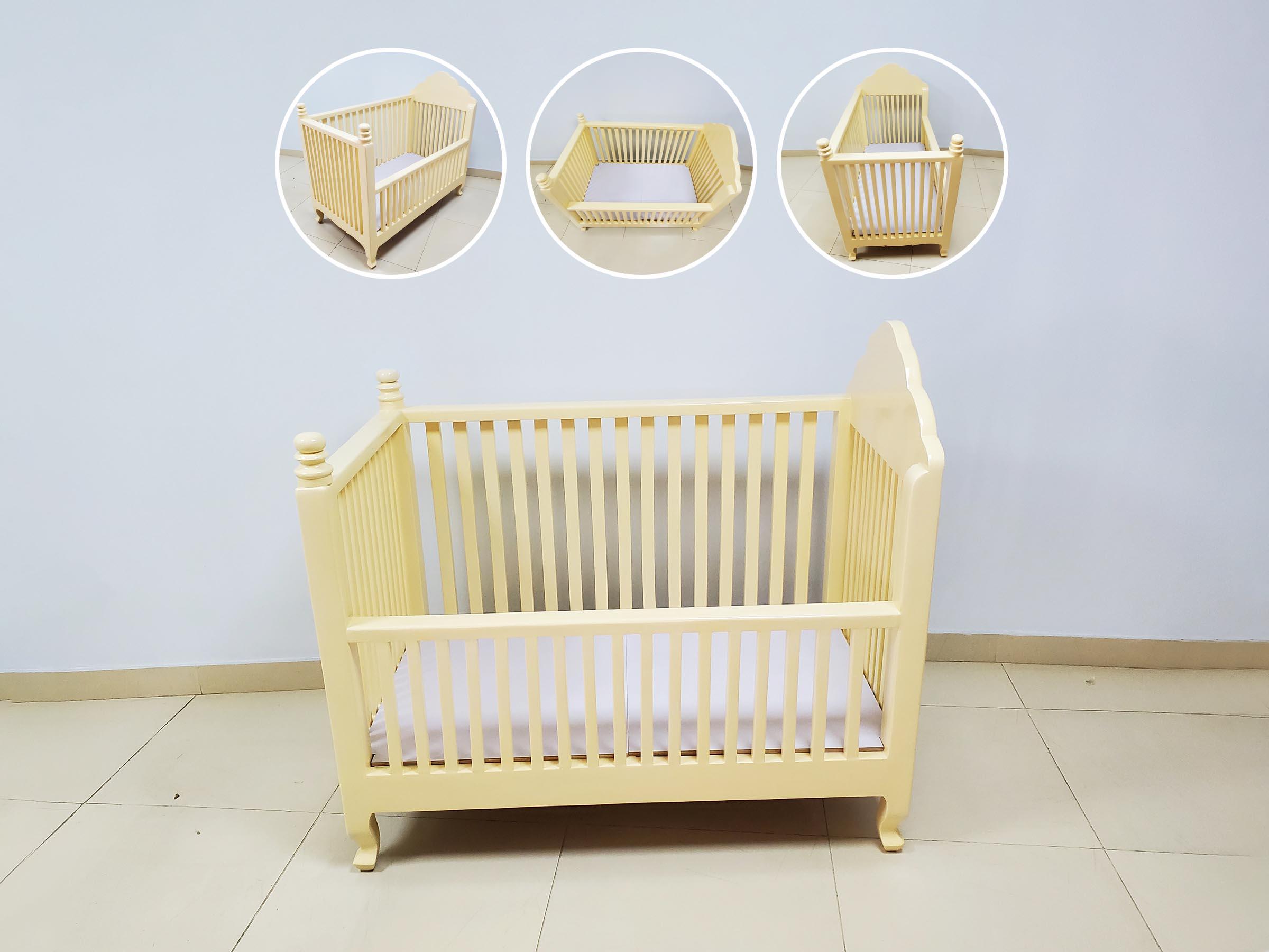 Cream Colored Baby Cot