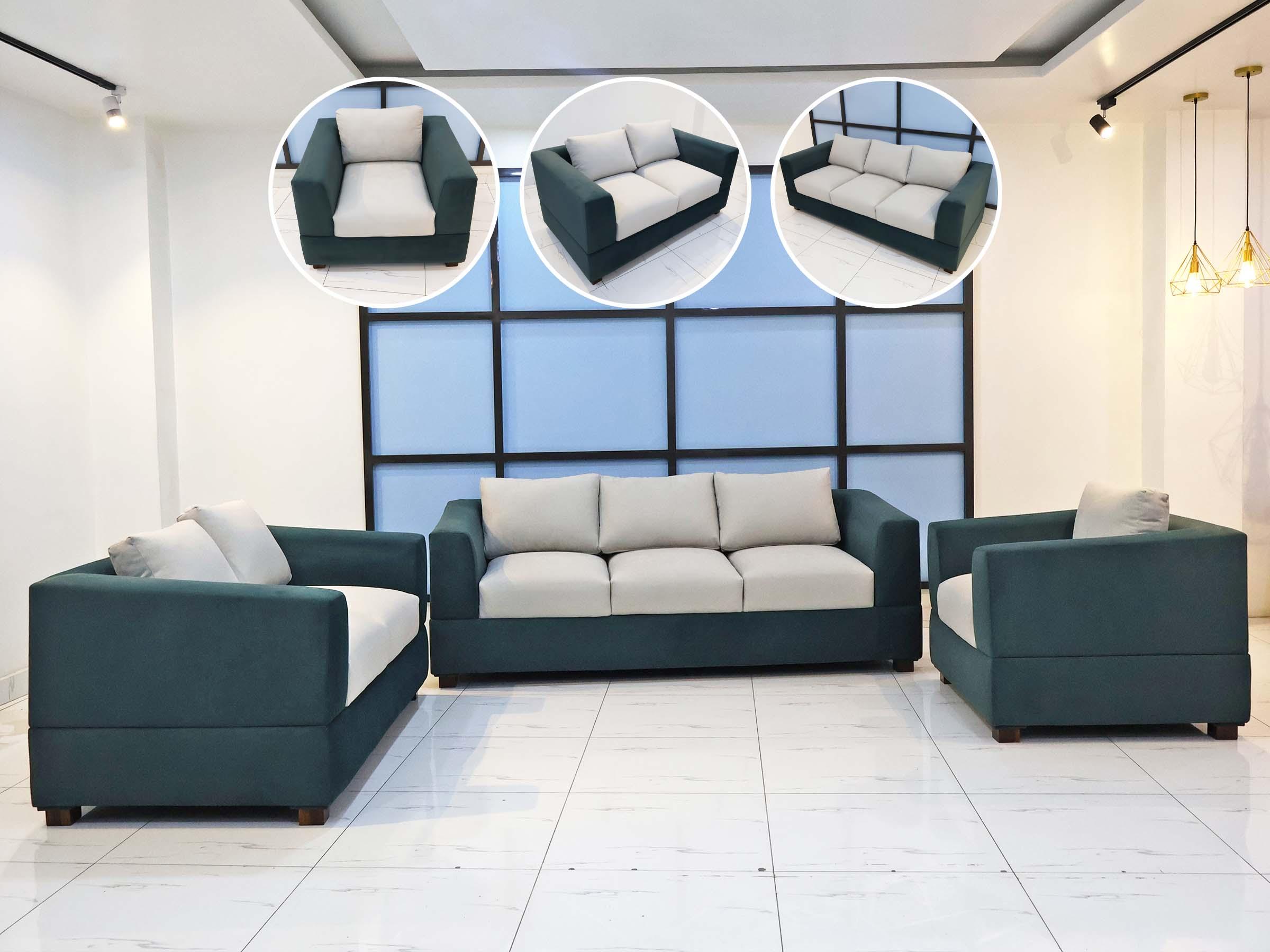 Emerald Memory Foam Sofa Set