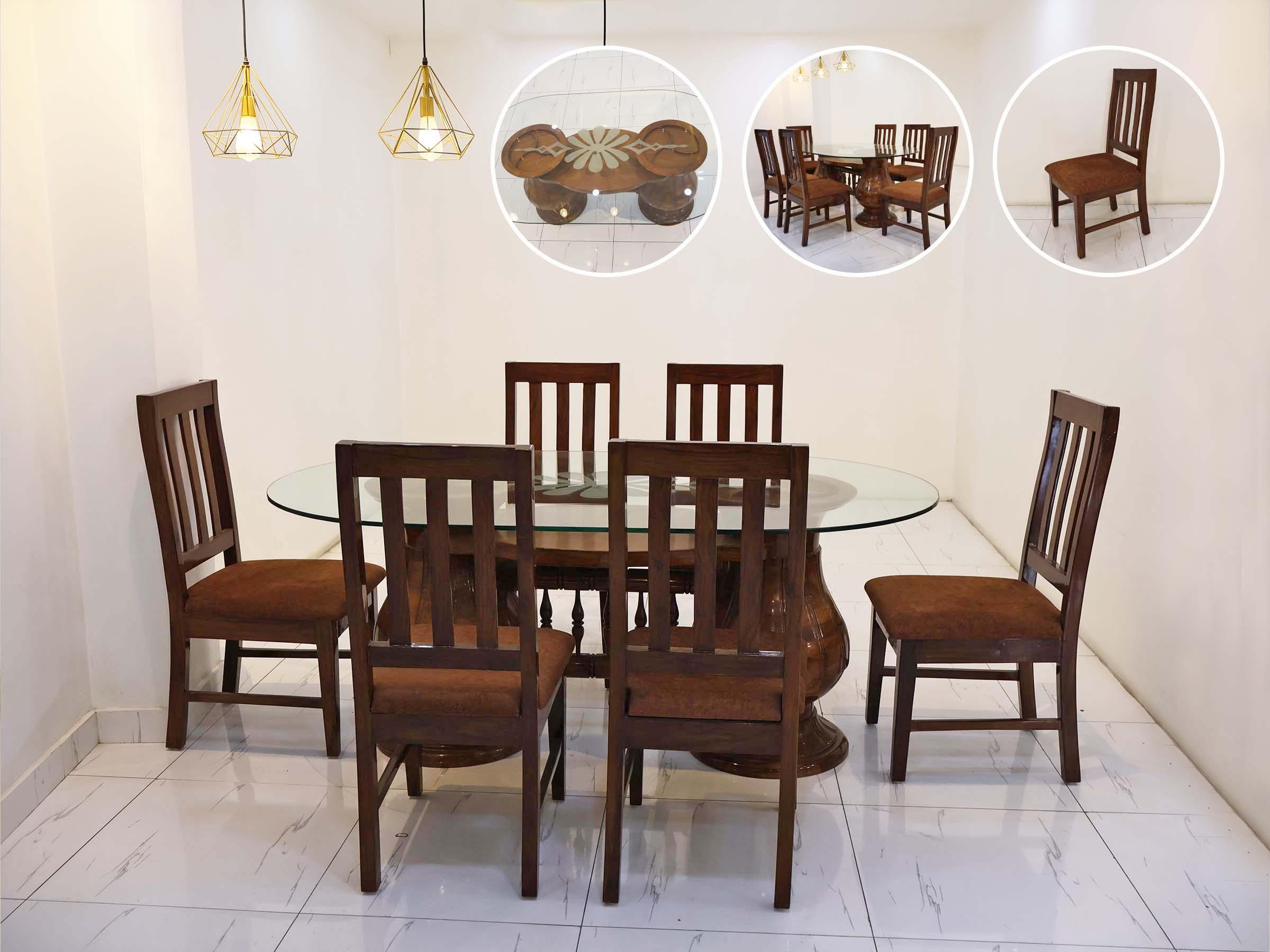 Dining Set with Glass Top