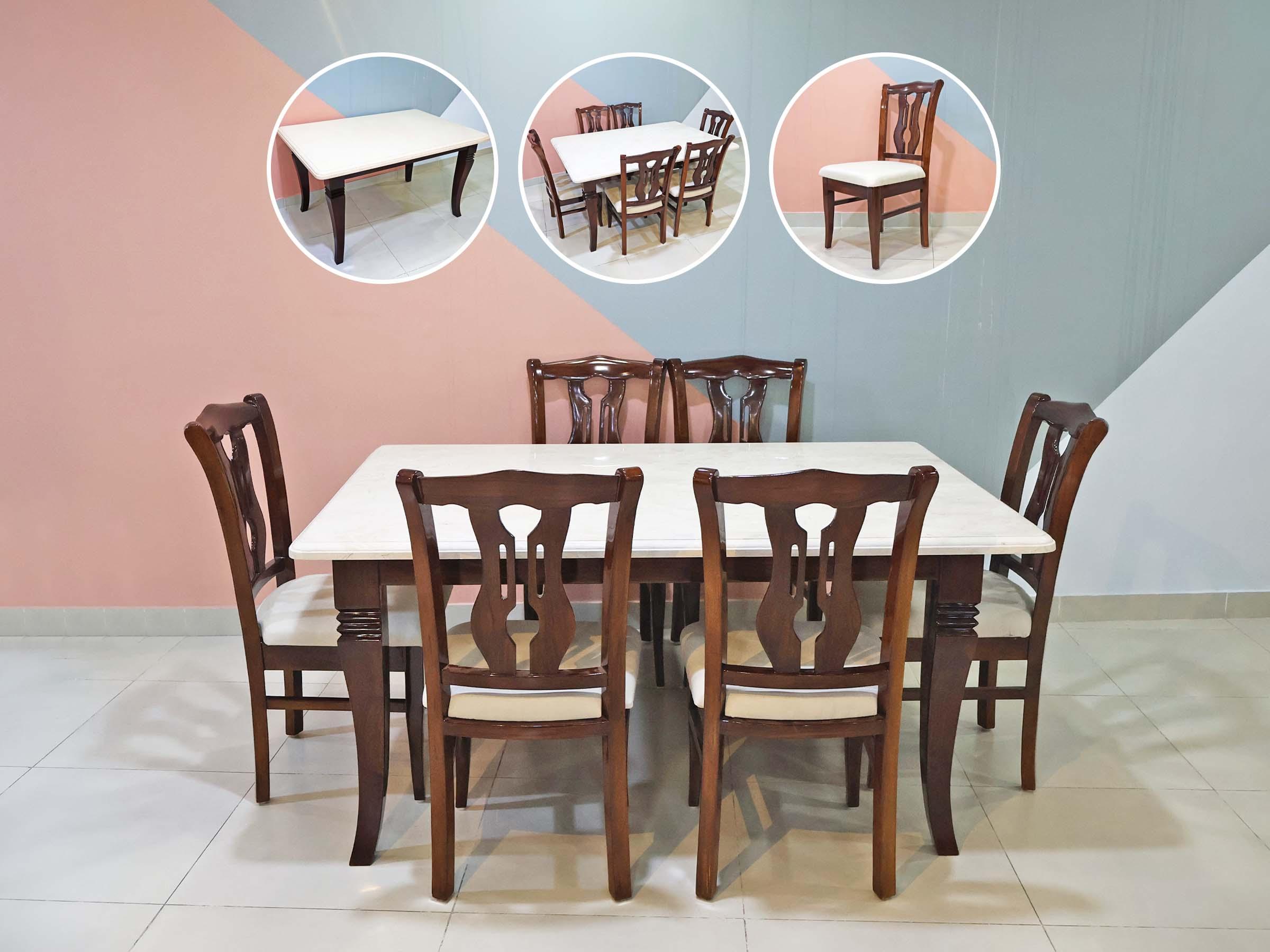 Italian Marble Top Dining Set