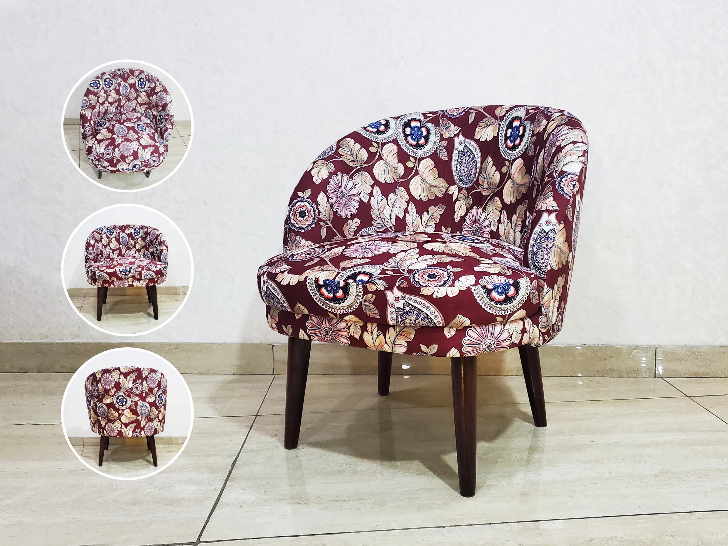 Printed Fabric Sofa Chair