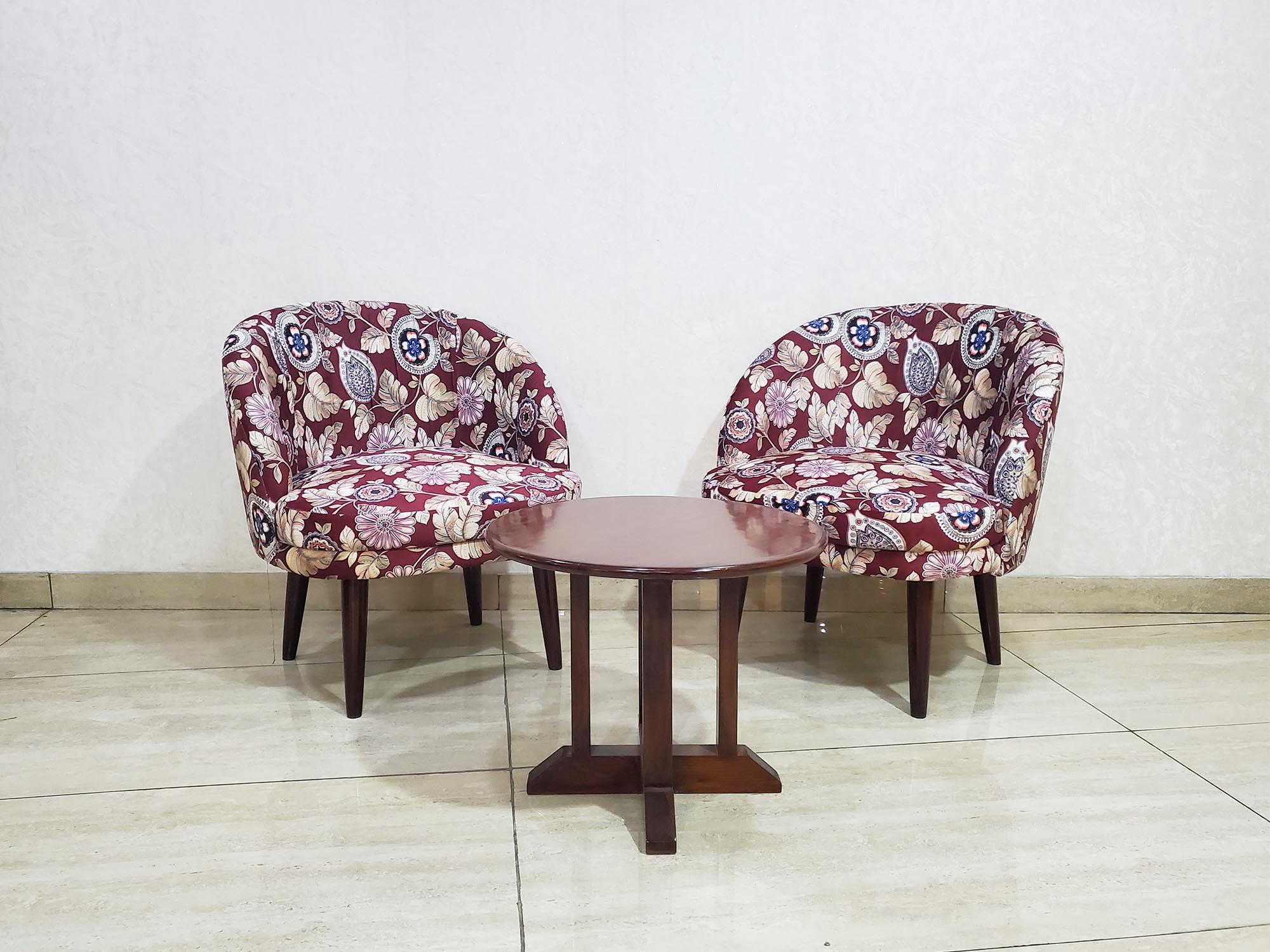 Printed Fabric Chair Set