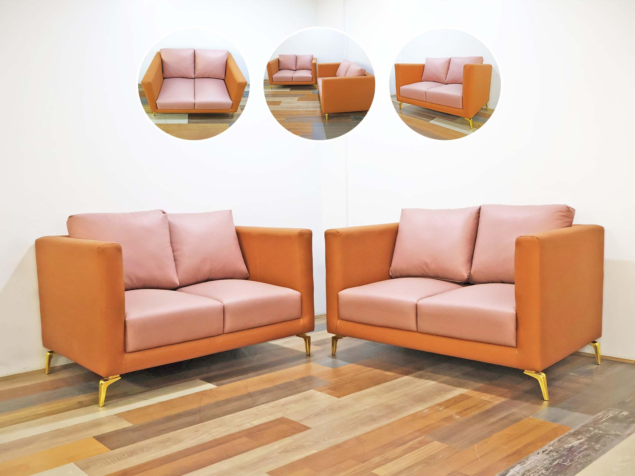 Vibrant Rexine Sofa Set