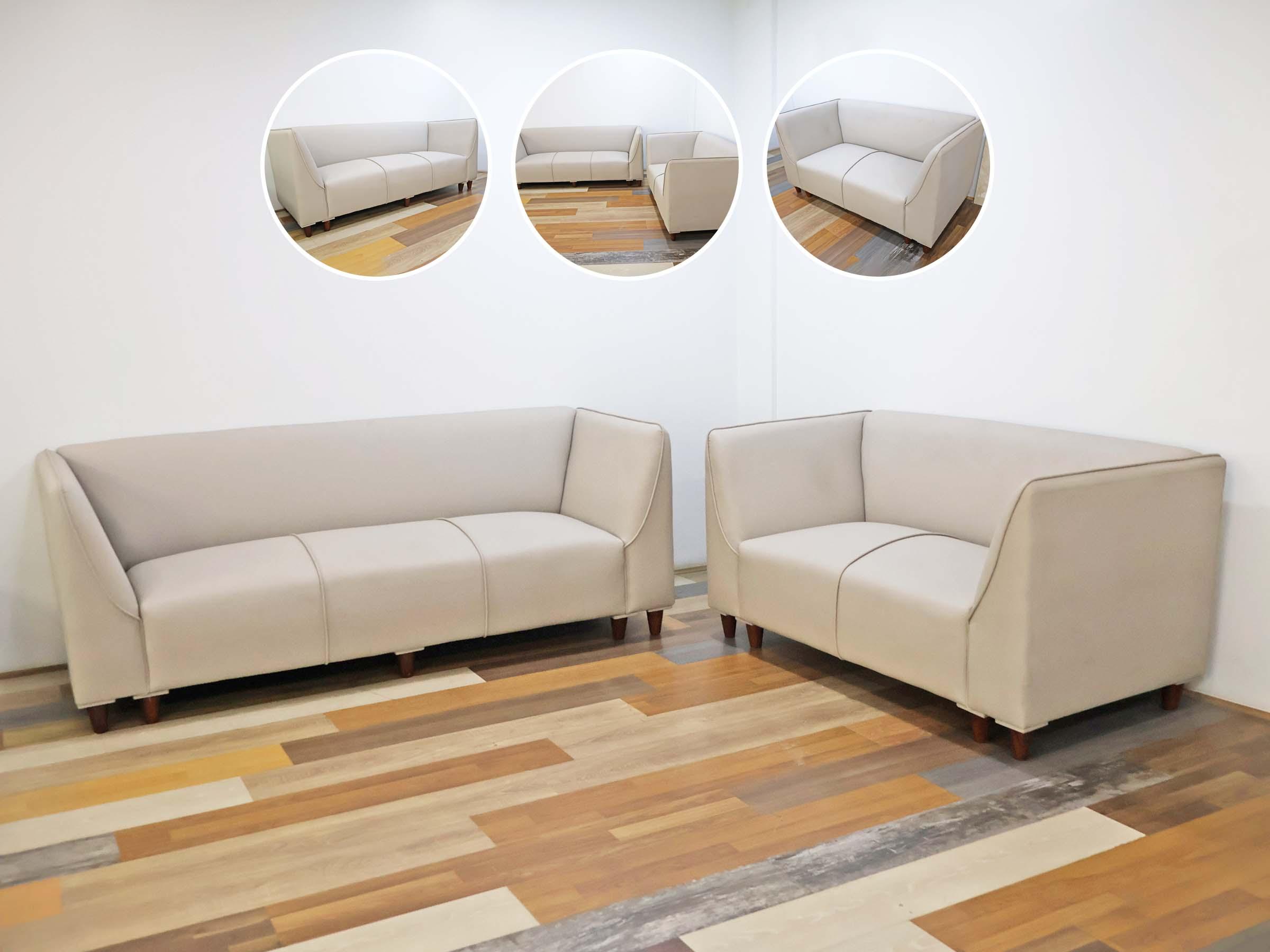 Minimalist Rexine Sofa Set