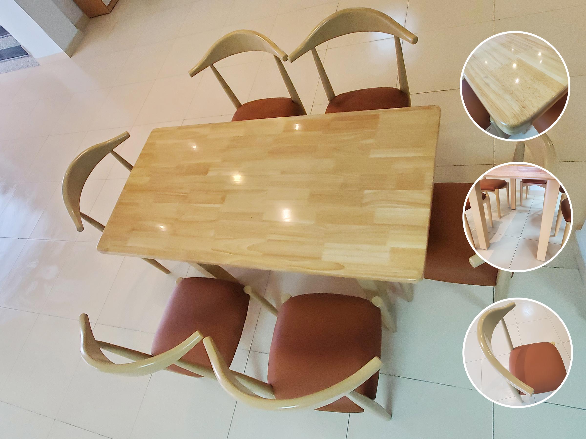 Rubber Wood Dining Table