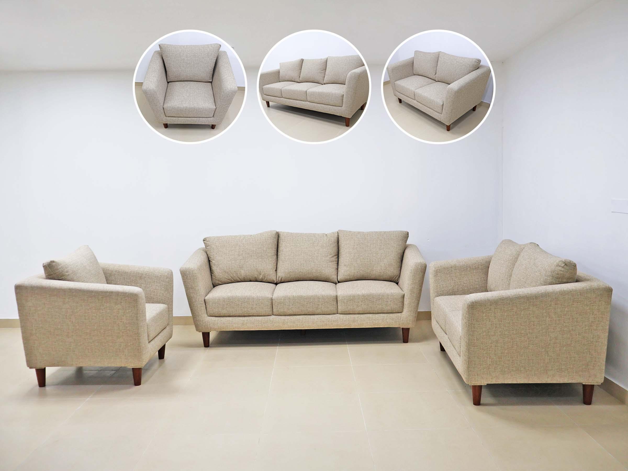 Beige Comfort Sofa Set