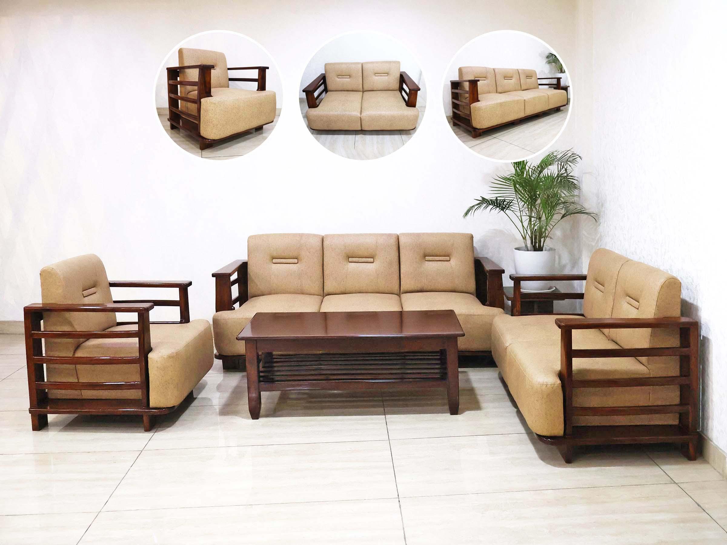 Luxury Wooden Sectional Sofa