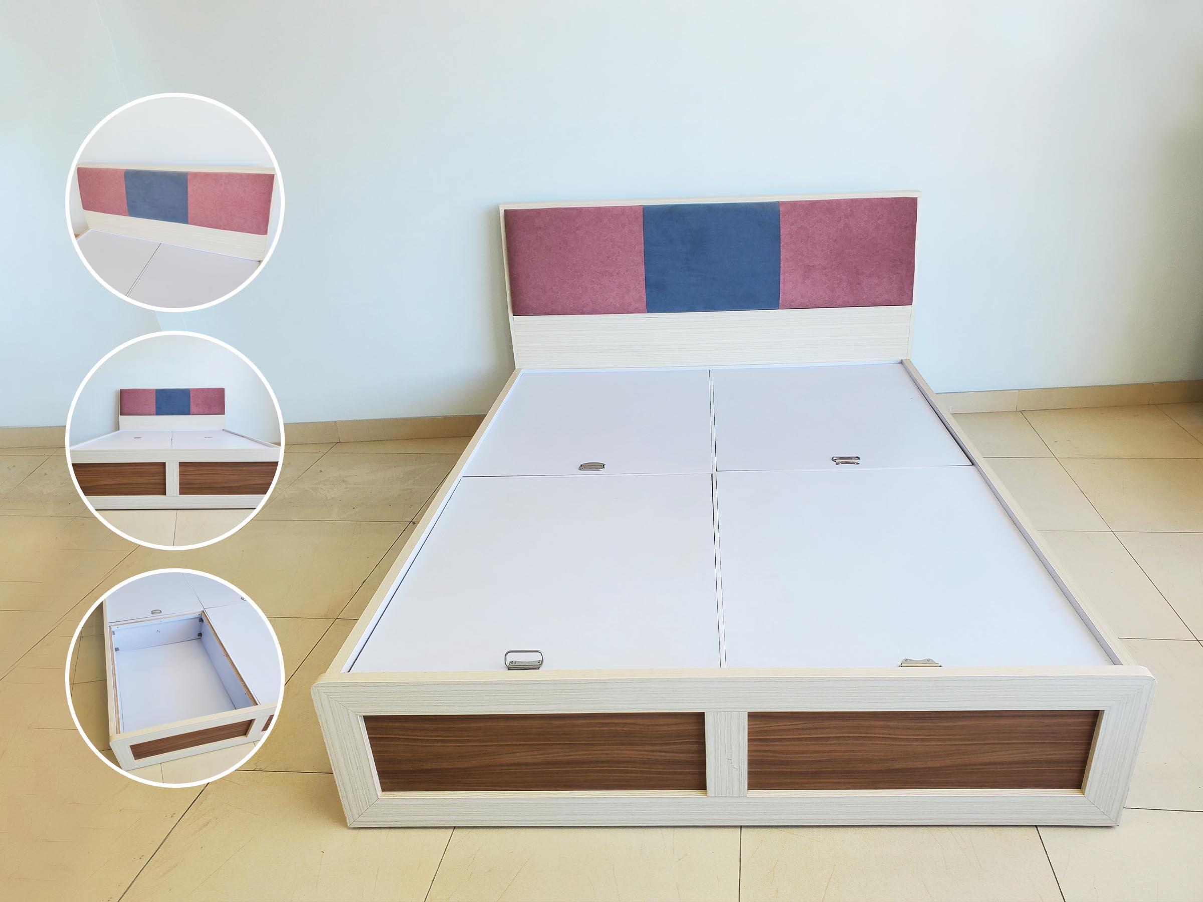 Multicolor Modular Queen Size Bed