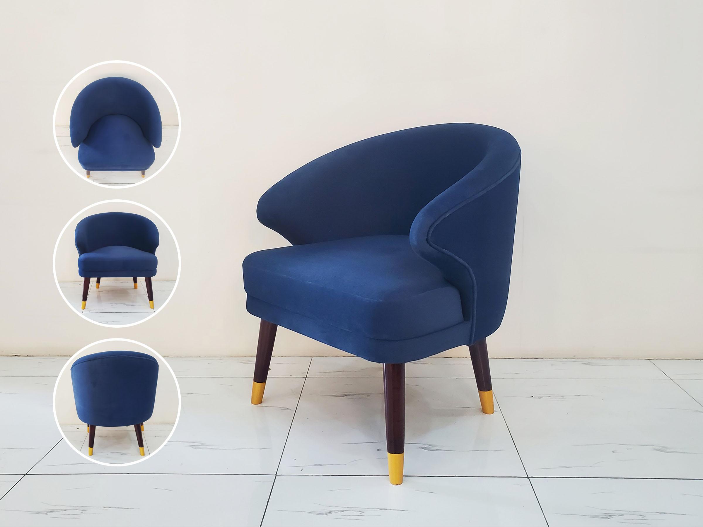 Fabric Blue Chair