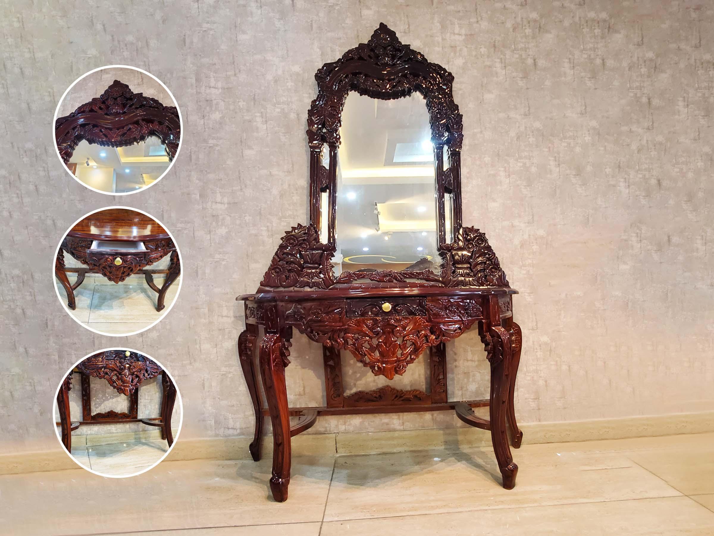 Wooden Carved Dressing Table