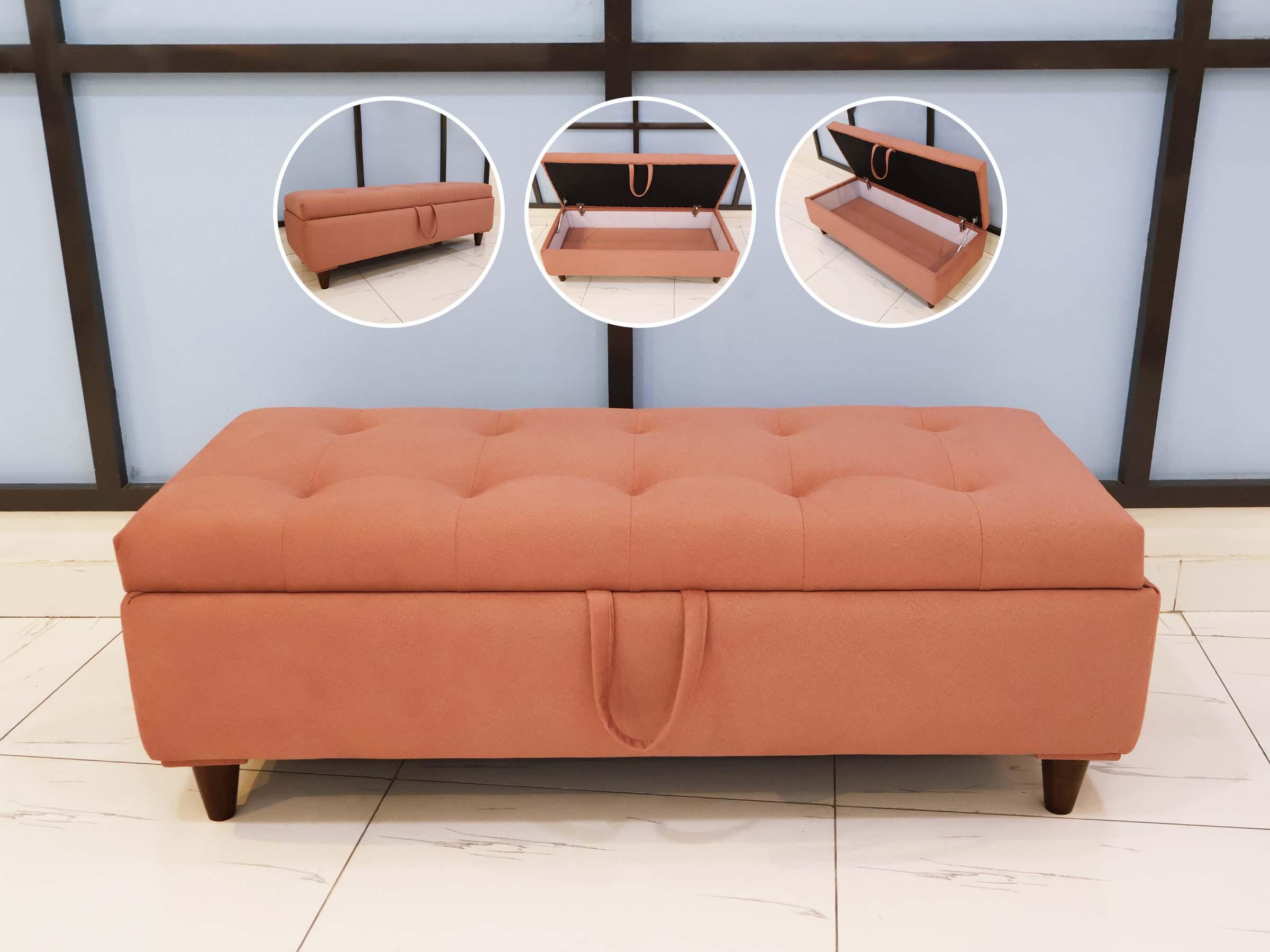 Pink Hydraulic Storage Bench