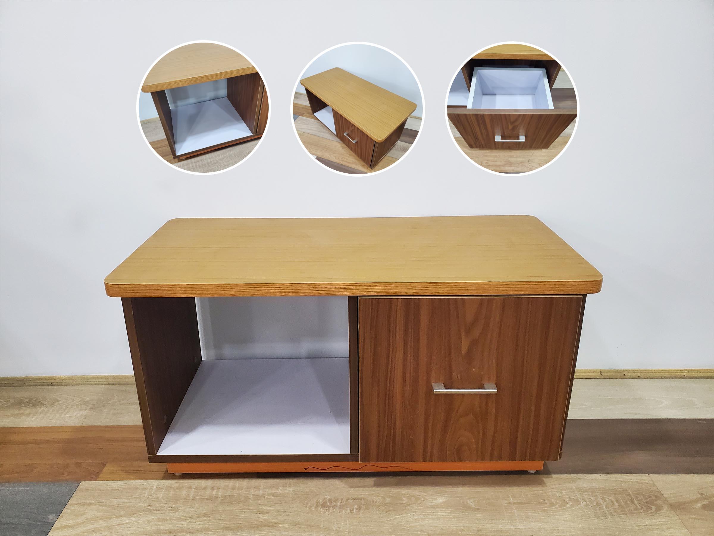 Topaz plain drawer tea table