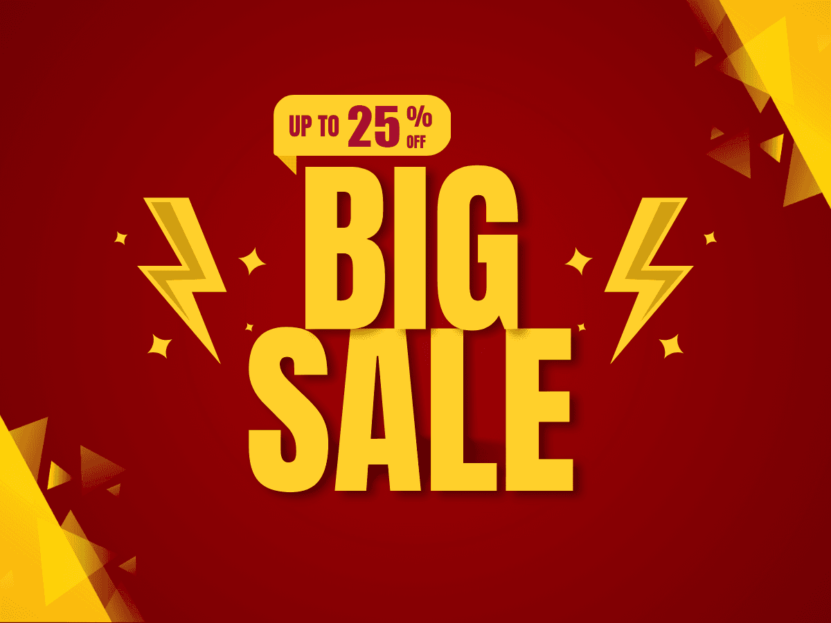 Super Sale (upto 25% off)